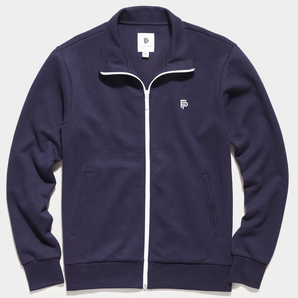 Flint Park Other - Flint Park Men's Court tennis zip-up athletic jacket navy blue small mock neck